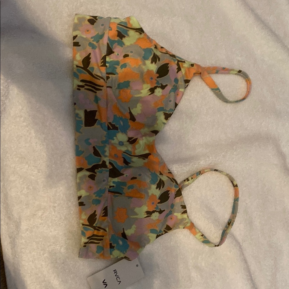 RVCA Multicolor Floral Bikini Top